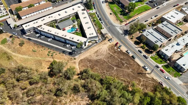 a view of a yard with an outdoor space