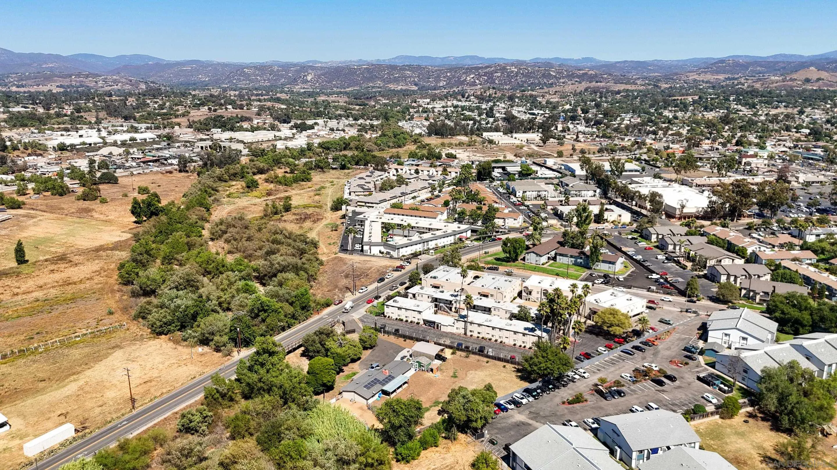 Montecito Road, Unit 1 Ramona, CA 92065 - Photo 8 of 28 an aerial view of a city with lots of residential buildings