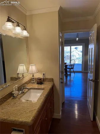 a view of a tree in a field with a tree in the background