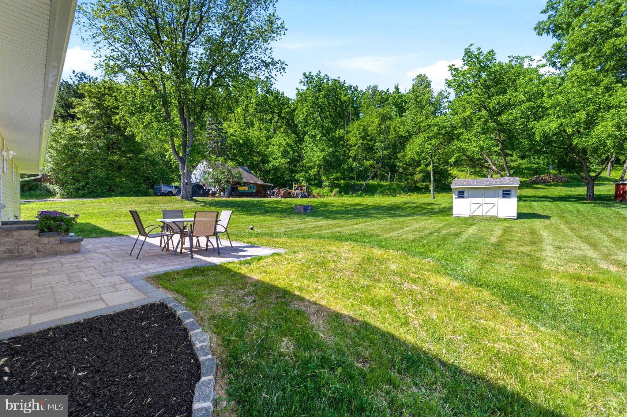 451 Township Line Road Bechtelsville, PA 19505 - Photo 25 of 33 Patio and Back Yard