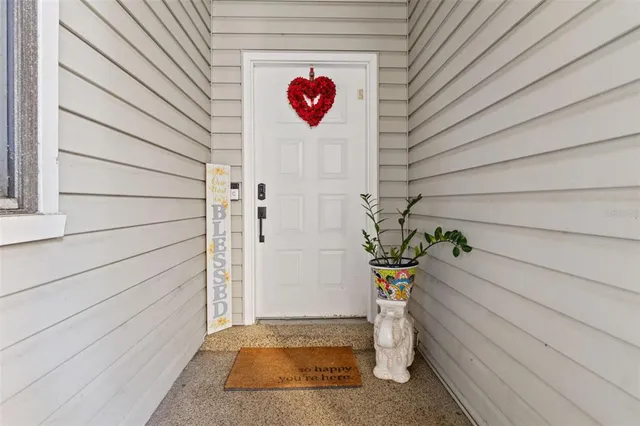 a view of door with an outdoor space