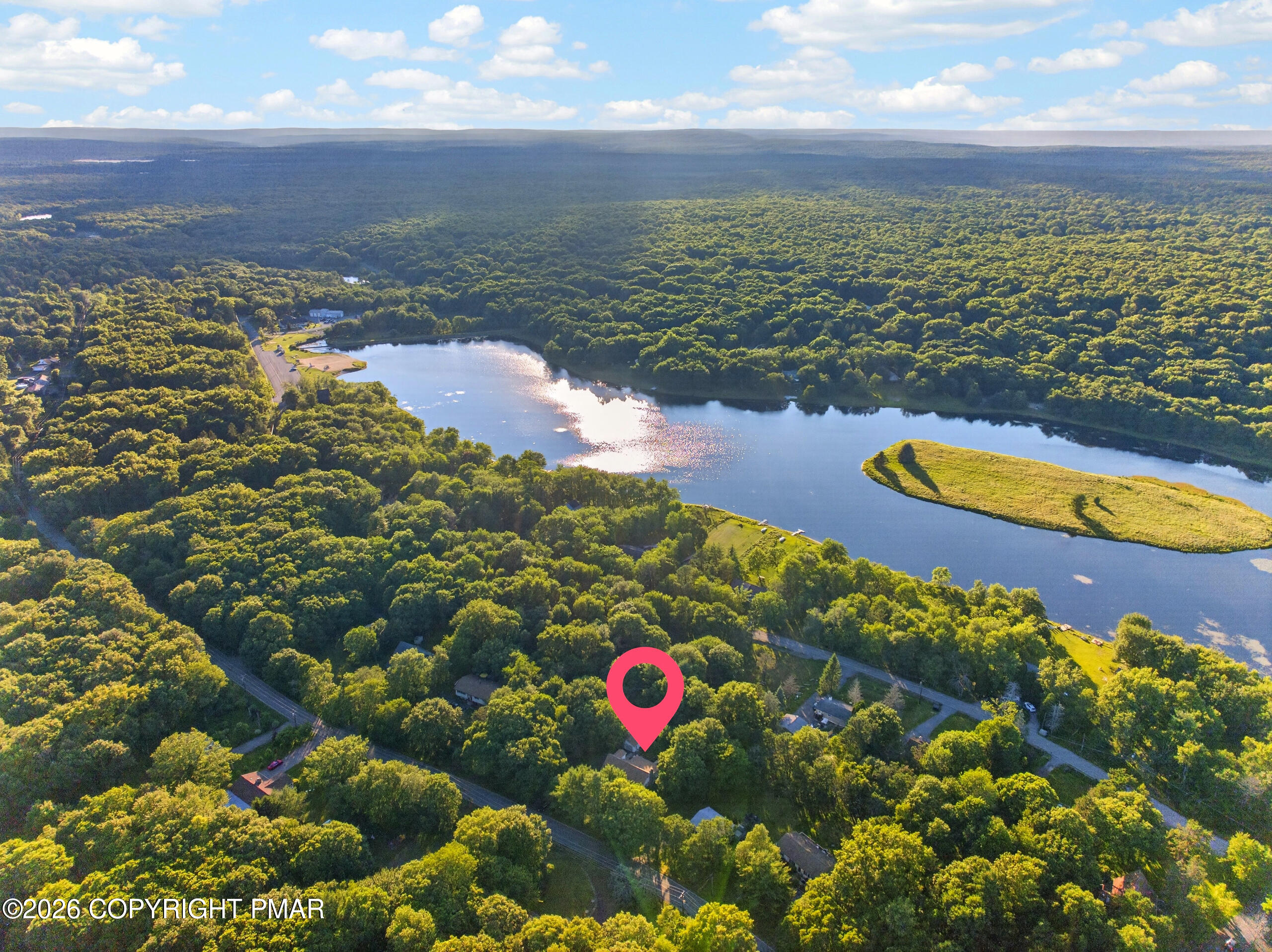 457 Mountain Road Albrightsville, PA 18210 - Photo 9 of 46 Aerial Lake View