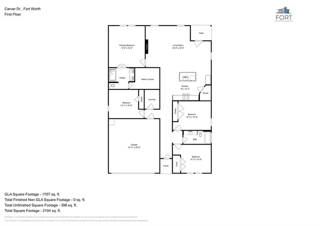 $2,850 | 5416 Carver Drive, Fort Worth, TX 76107