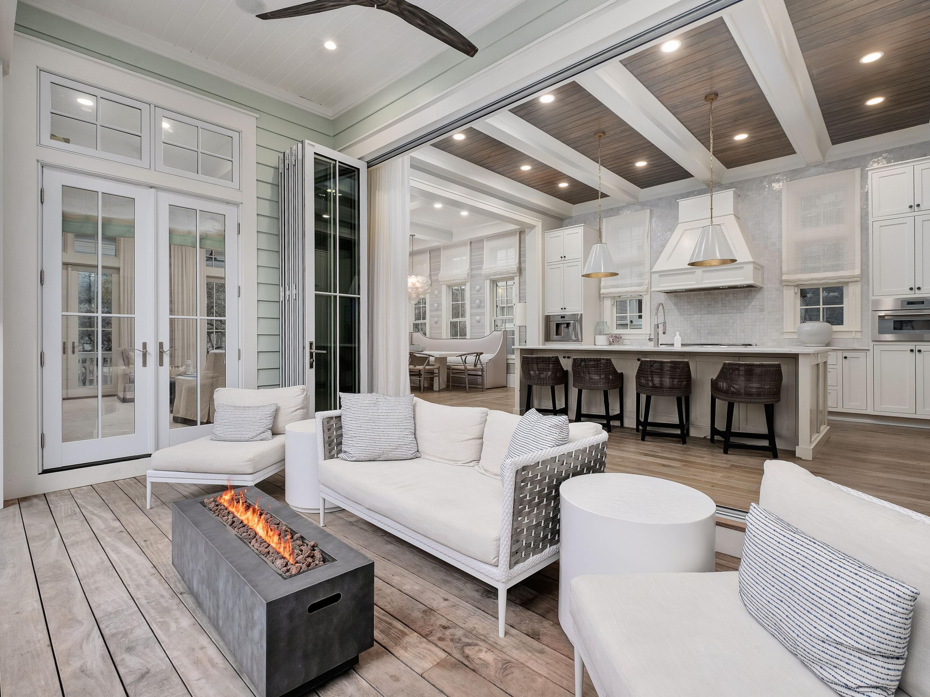 26 Rain Lily Lane Santa Rosa Beach, FL 32459 - Photo 7 of 45 a living room with furniture and a large window