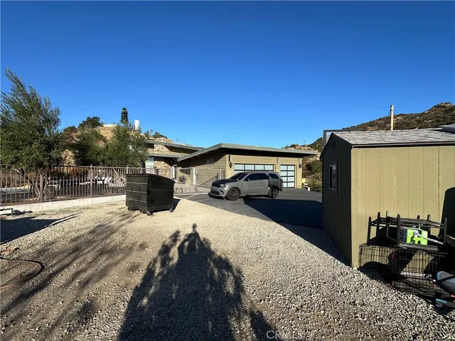 a view of a terrace with a barbeque