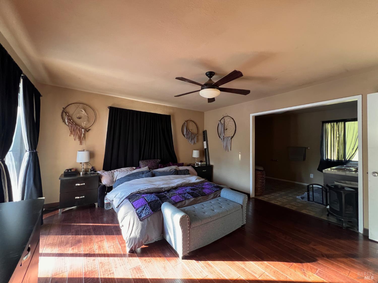 46720 Fox Rock Road Laytonville, CA 95454 - Photo 23 of 24 a bedroom with a bed and a flat screen tv