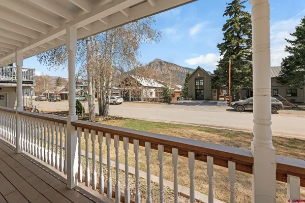 a view of a building with a outdoor space