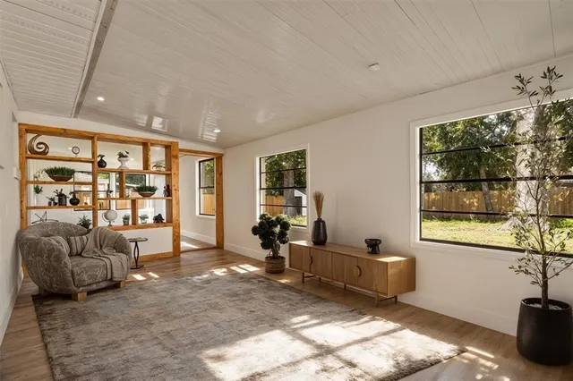 wooden floor in an empty room