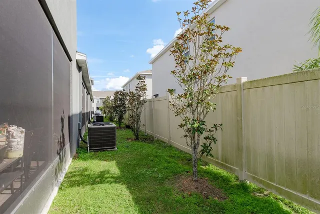 a view of a garden with a plants