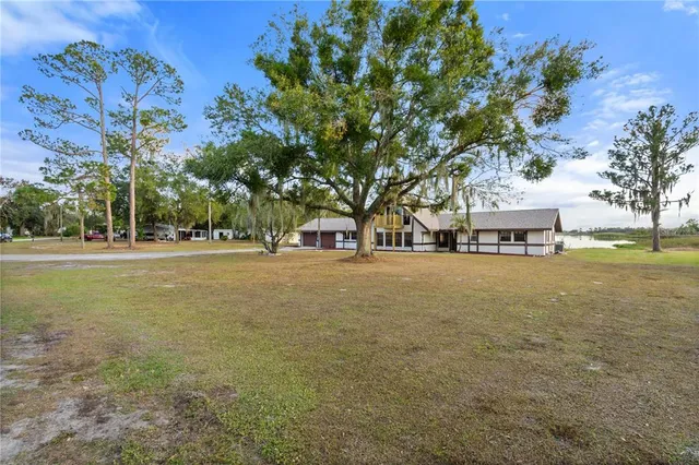a view of road with trees