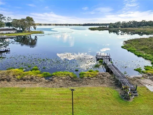 a view of a lake with a lake