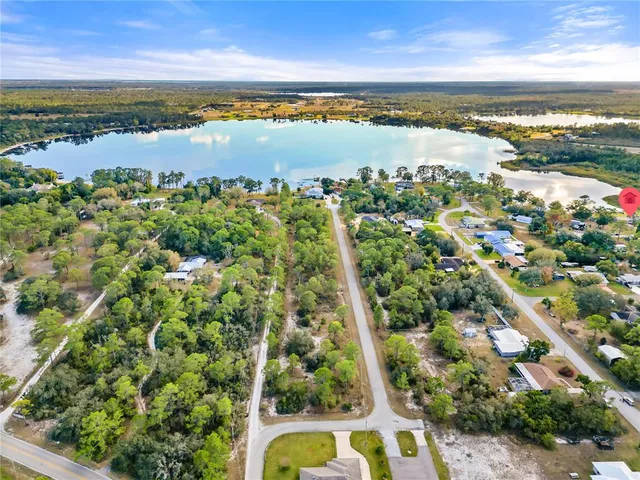 a view of lake and city