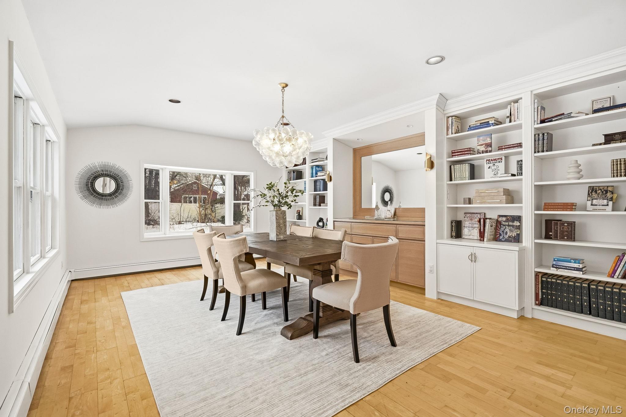 39 Lambert Lane New Rochelle, NY 10804 - Photo 7 of 36 Large Dining Room with built in cabinets and shelves