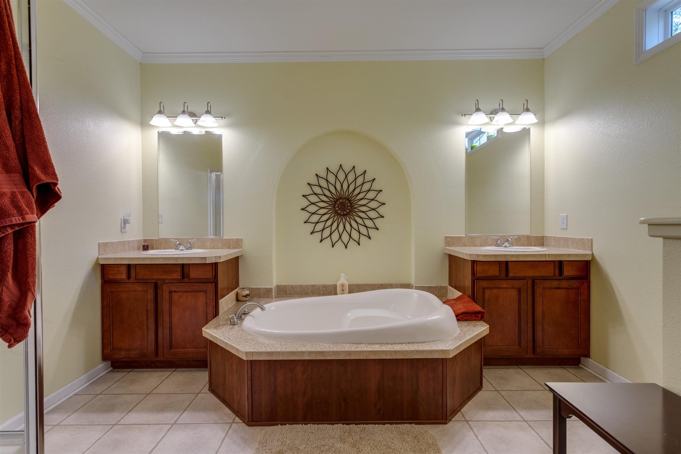 3675 Ball Hollow Road Pulaski, TN 38478 - Photo 13 of 28 Master Bath has large soaking tub. Double vanities.