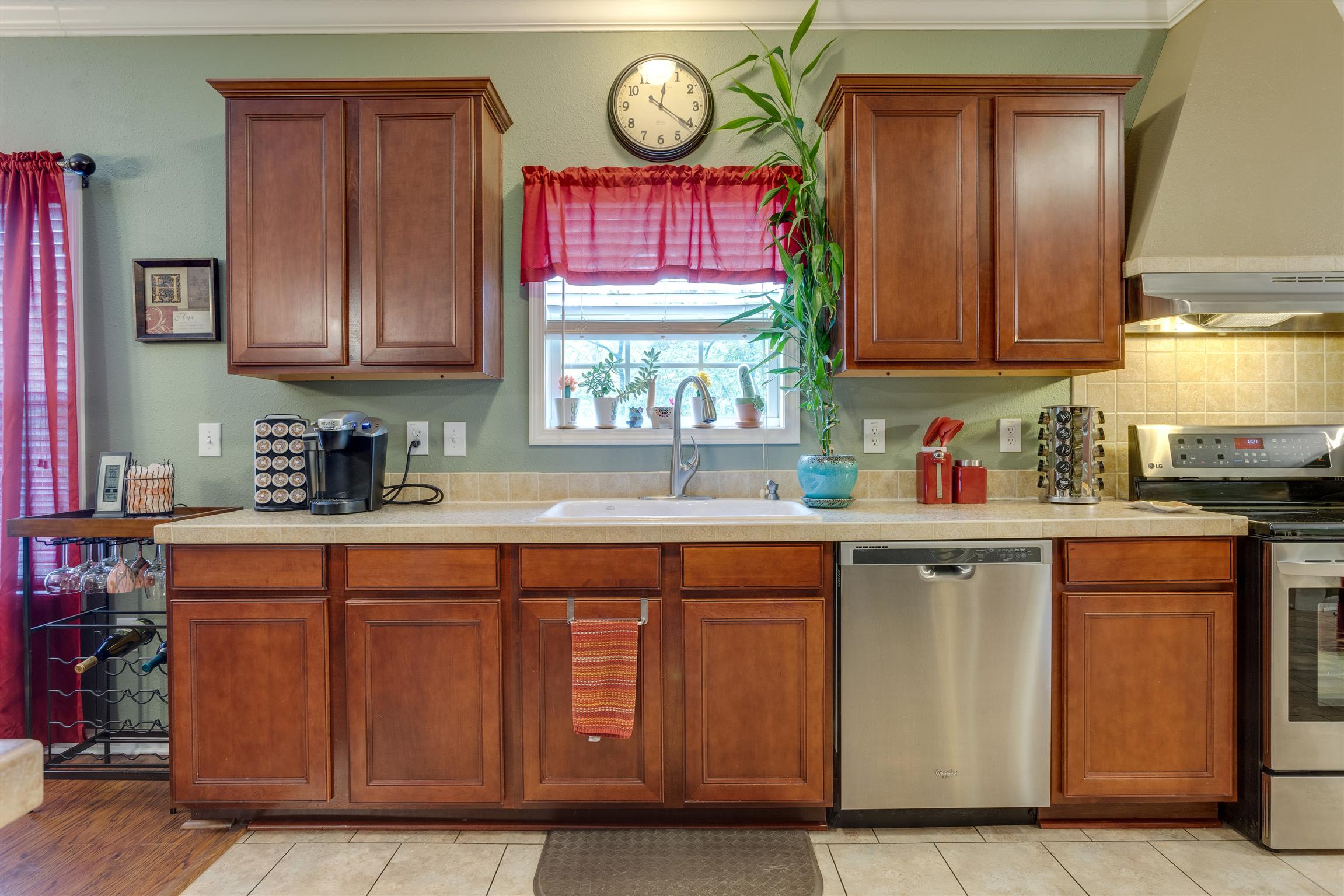 3675 Ball Hollow Road Pulaski, TN 38478 - Photo 7 of 28 Real Cherrywood Cabinets give this kitchen a beautiful warmth.