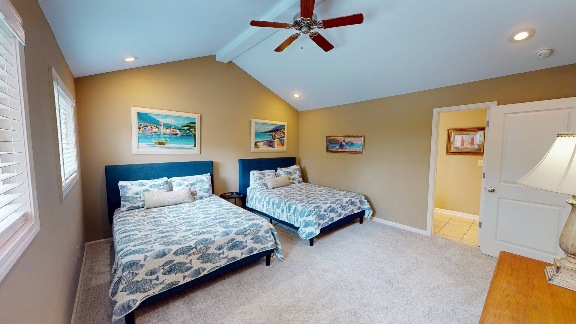 1085 Caney Hollow Road Counce, TN 38326 - Photo 27 of 39 Bedroom featuring recessed lighting, carpet floors, ceiling fan, and baseboards