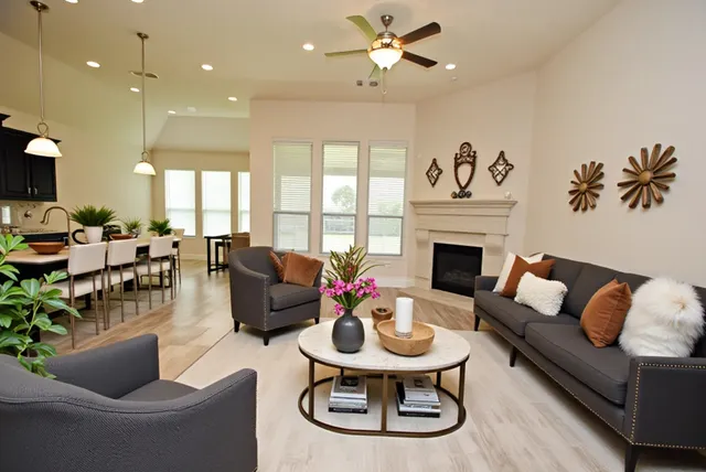 a kitchen with a table and chairs in it