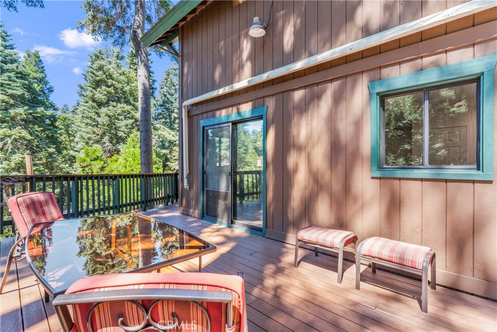899 Blue Ridge Drive Lake Arrowhead, CA 92385 - Photo 39 of 49 a view of a chairs in a balcony