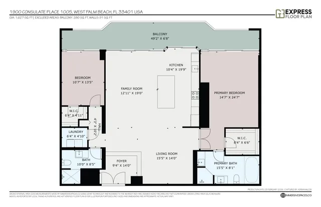 view of a bathroom with a picture of a park