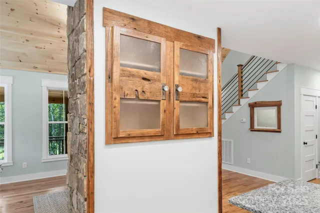 a view of front door