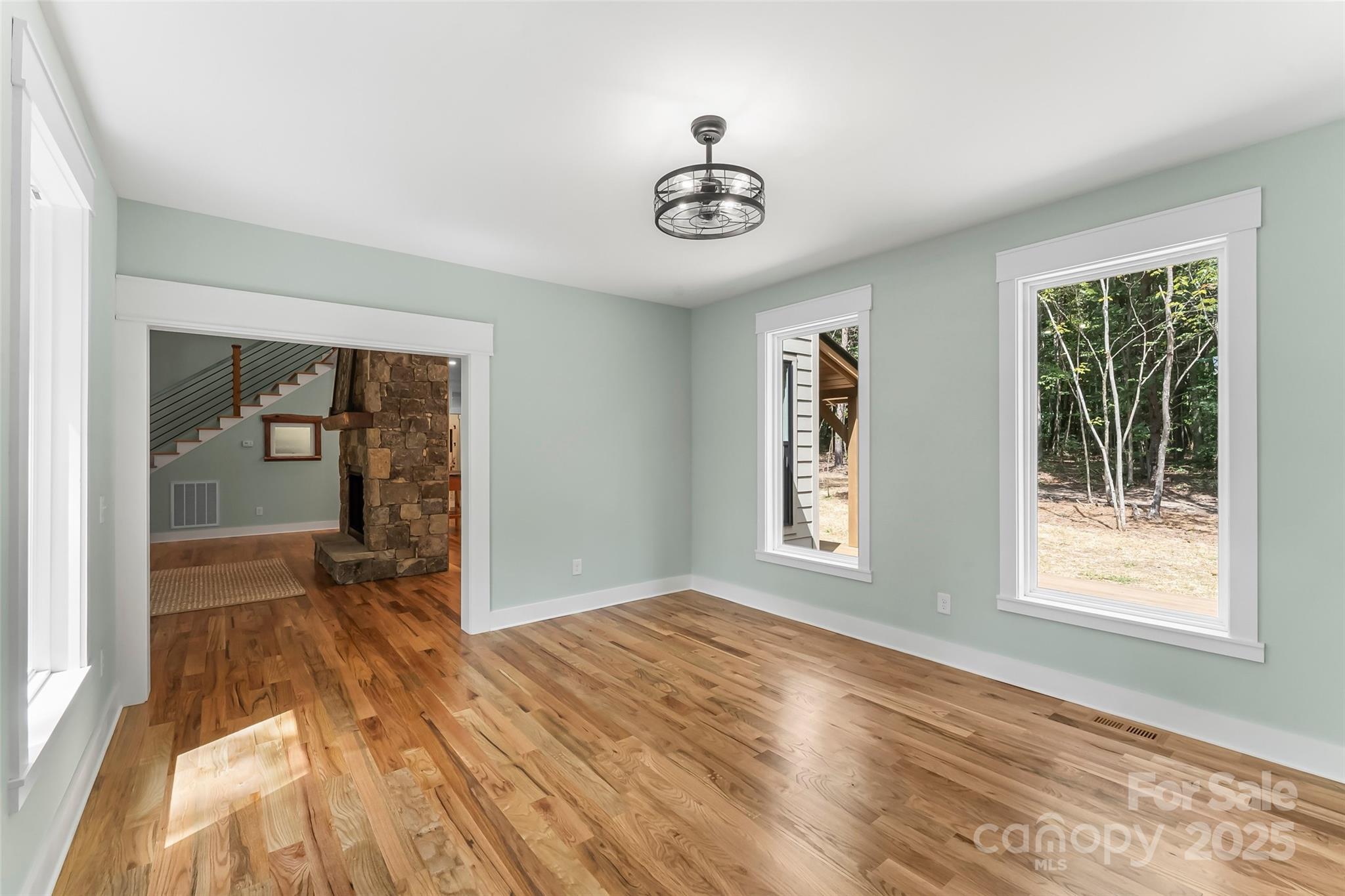 5251 Mt Olive Church Road Morganton, NC 28655 - Photo 13 of 43 a view of an empty room with glass door and balcony