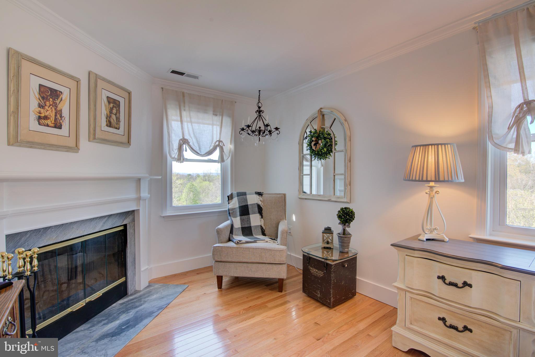 19411 Shelburne Glebe Road Leesburg, VA 20175 - Photo 25 of 58 Sitting area with wood-burning fireplace