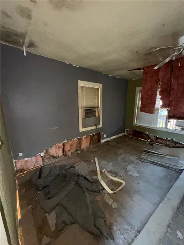 a room with gym equipment