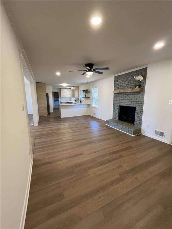 3425 New MacLand Road Powder Springs, GA 30127 - Photo 6 of 21 a view of empty room with wooden floor