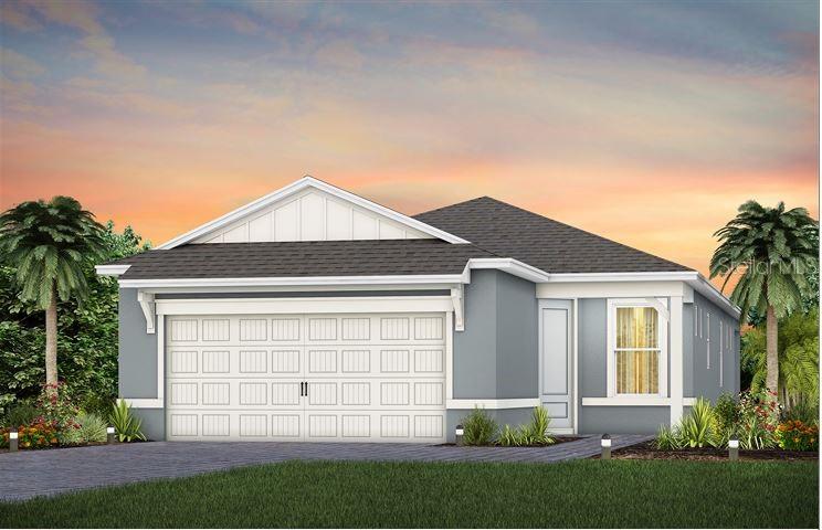 2321 Daisy Tree Road St. Cloud, FL 34771 - Photo 1 of 1 Exterior Design. Artistic rendering for this new construction home. Pictures are for illustrative purposes only. Elevations, colors and options may vary.