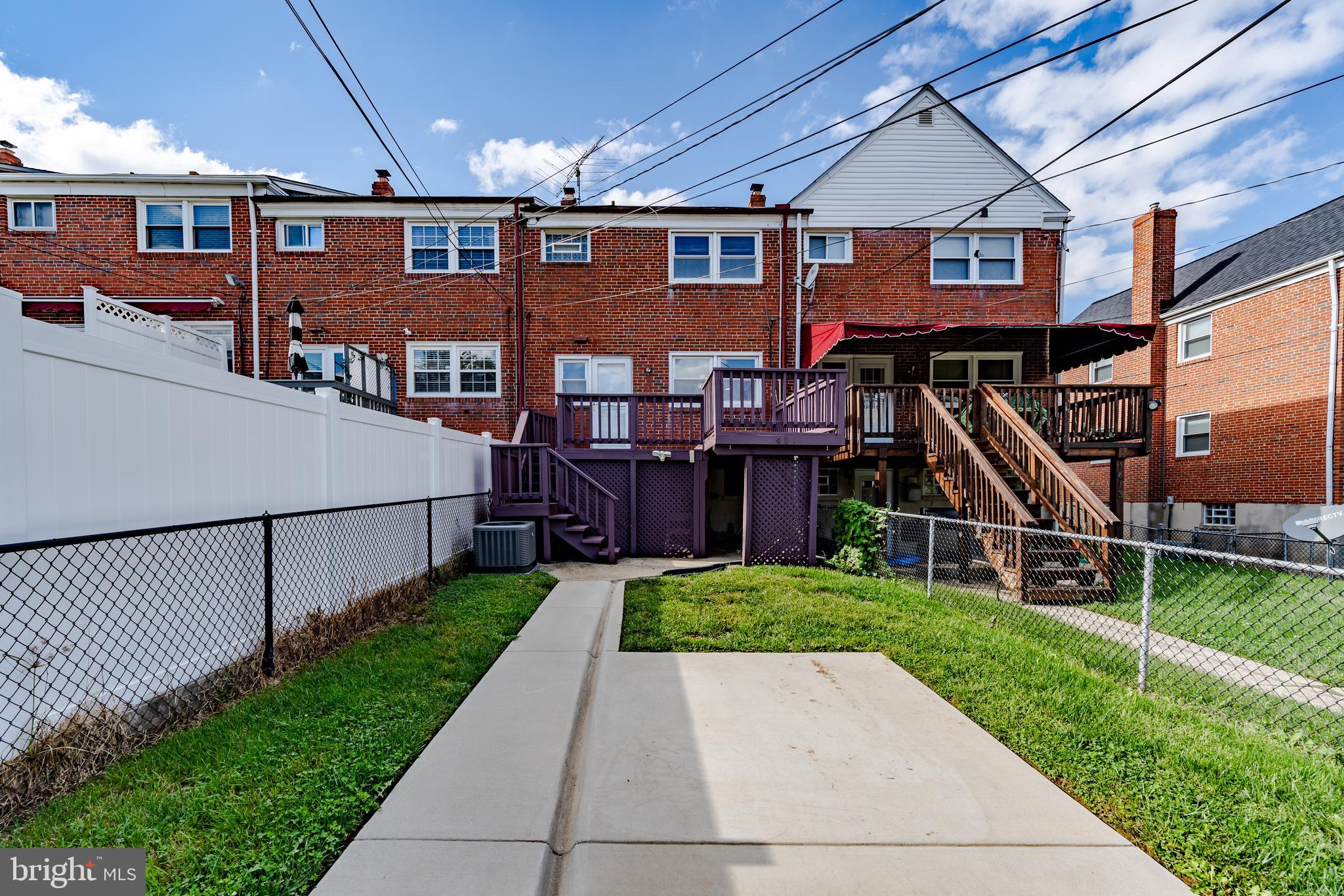 1411 Barrett Road Baltimore, MD 21207 - Photo 2 of 19 Rear of home with parking pad