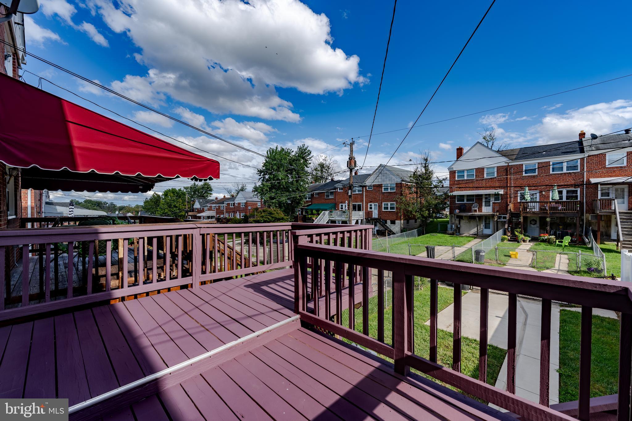 1411 Barrett Road Baltimore, MD 21207 - Photo 18 of 19 Rear Deck