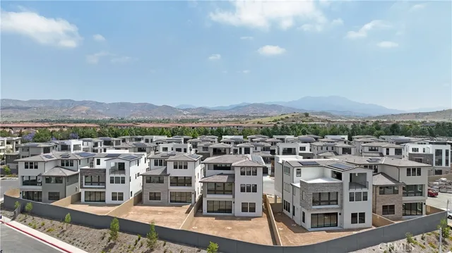 a view of city with tall buildings