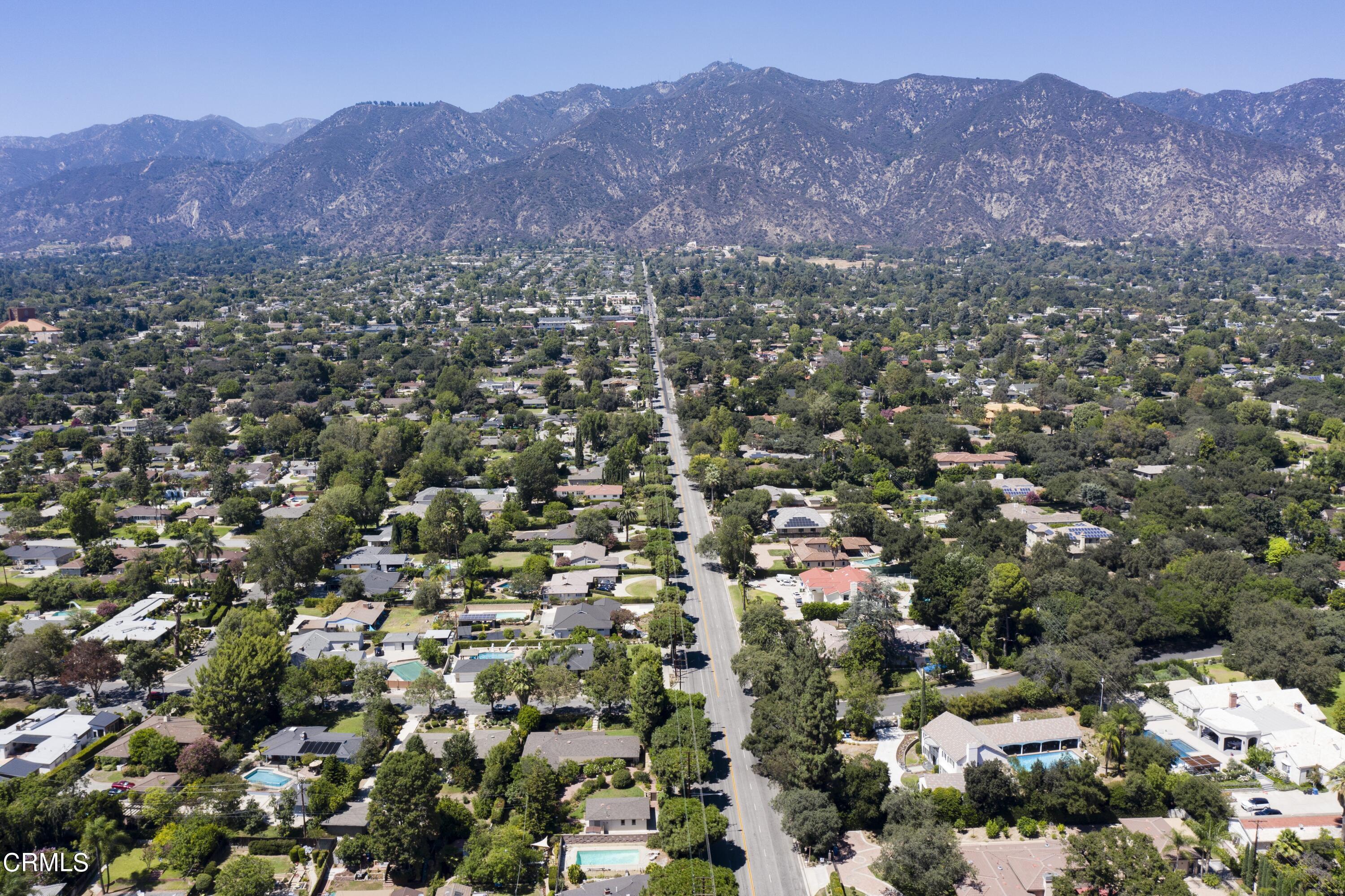 3880 Hampton Road Pasadena, CA 91107 - Photo 32 of 32 an aerial view of residential house and sandy dunes