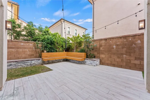 a view of a backyard of a house
