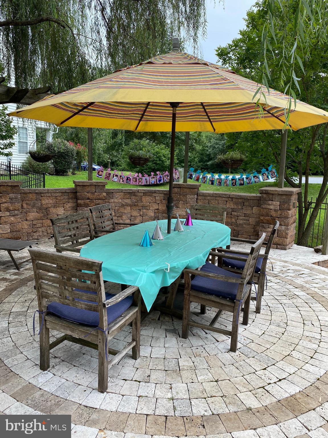 104 Camp David Road Wilmington, DE 19810 - Photo 8 of 67 Custom Paver Circle and Stone Walls