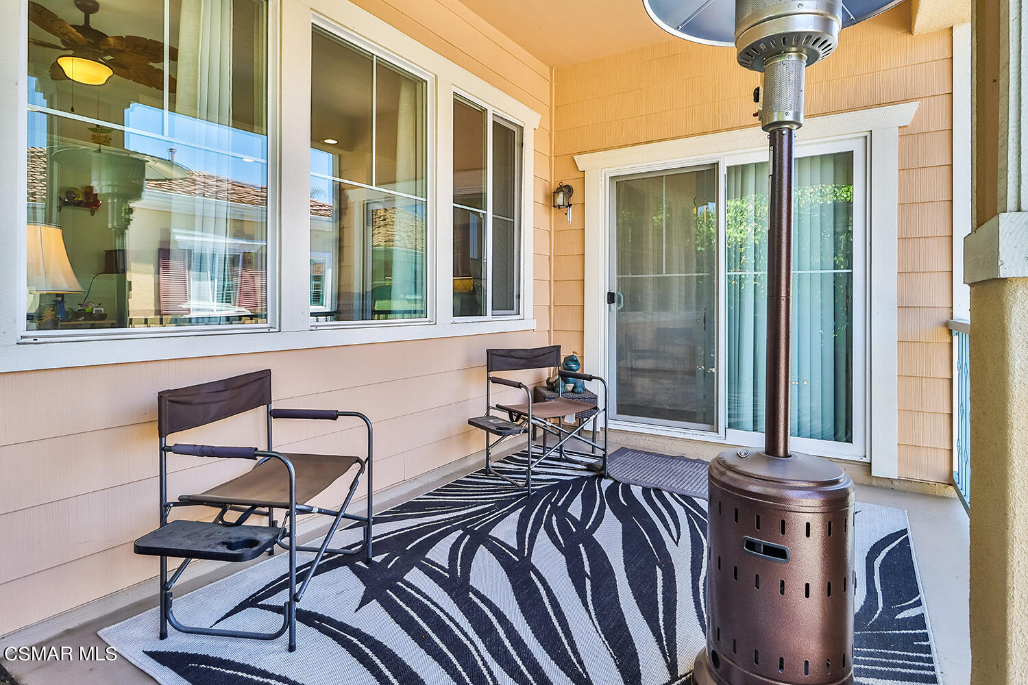 4106 Laredo Lane, Unit A Simi Valley, CA 93063 - Photo 16 of 42 a view of a balcony dining table and chairs