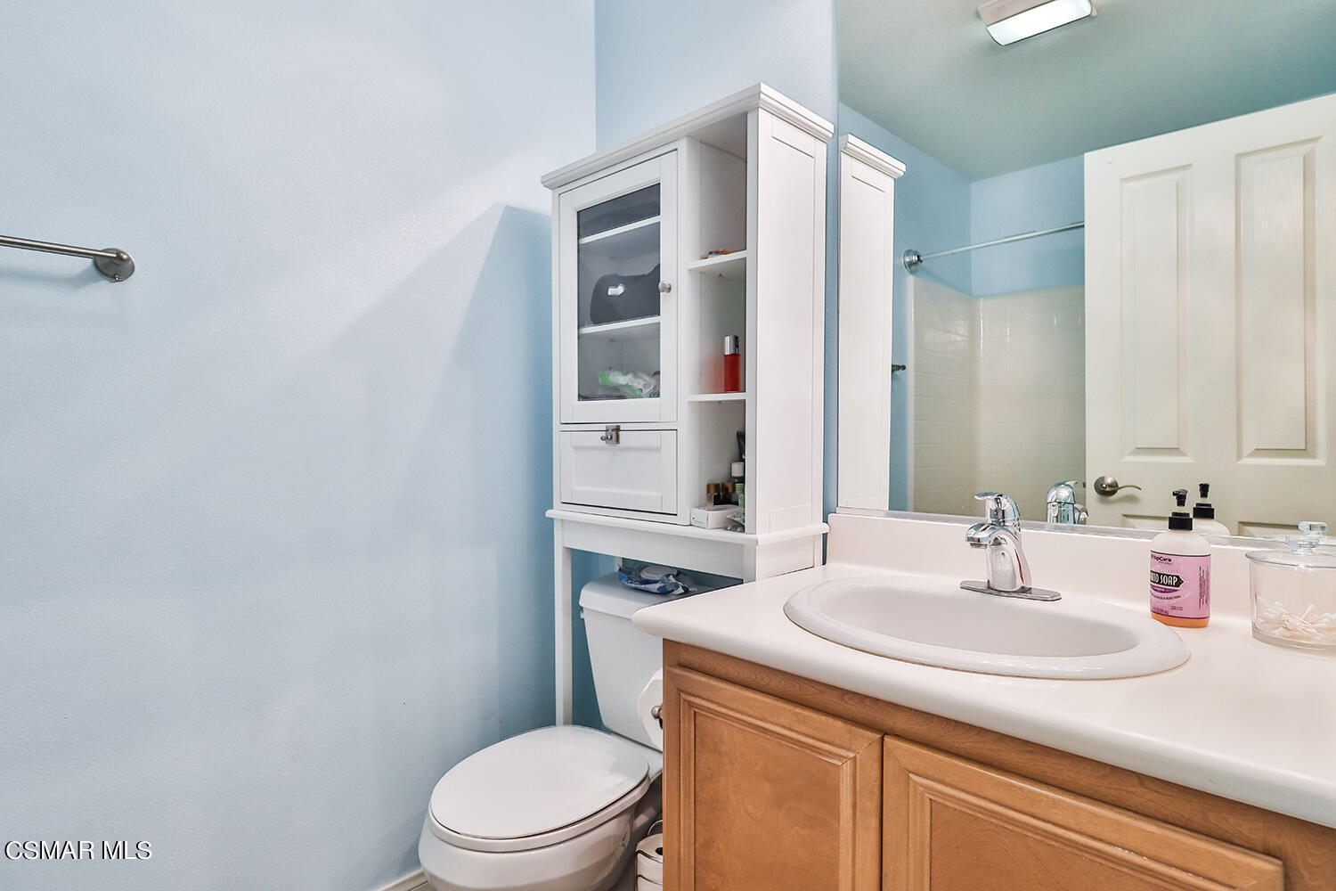 4106 Laredo Lane, Unit A Simi Valley, CA 93063 - Photo 21 of 42 a bathroom with a sink toilet vanity and shower