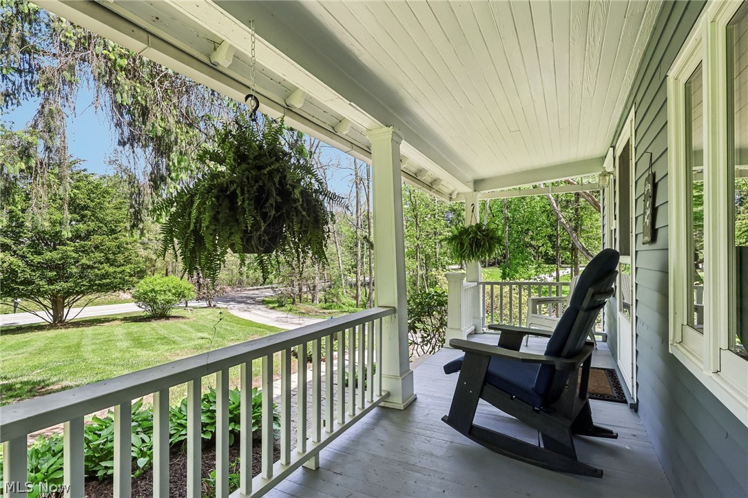 Front Porch with railing