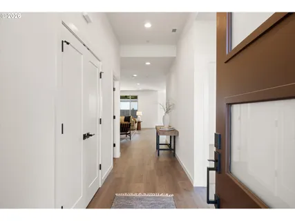 a open hall with wooden floor