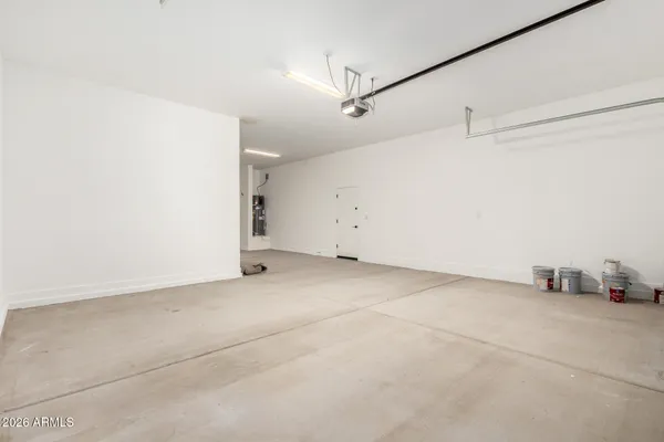 a view of a garage