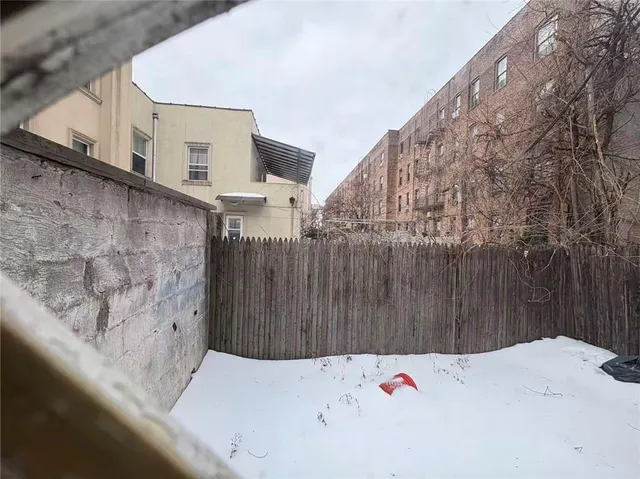 a view of wooden fence