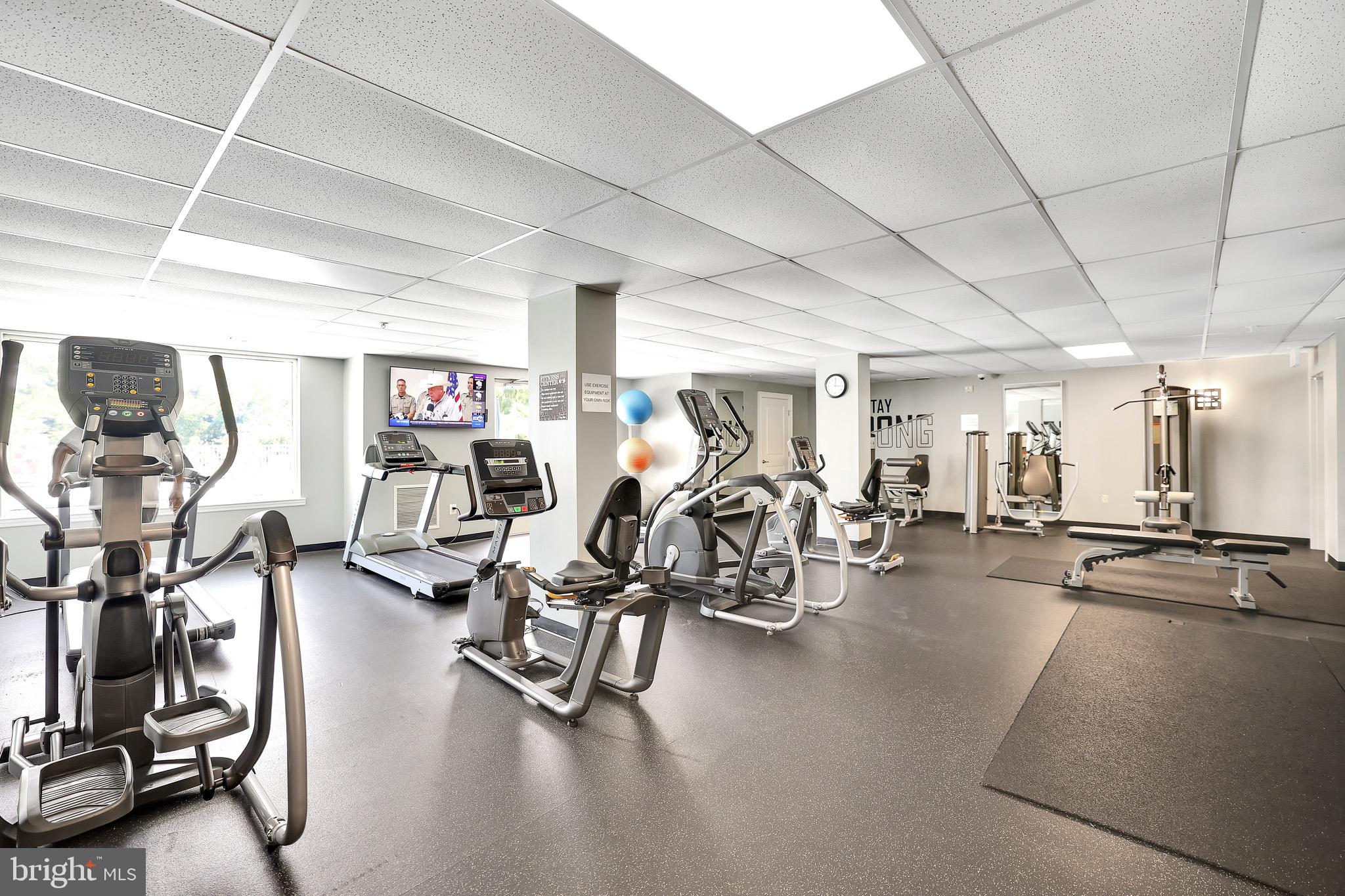 6301 Edsall Road, Unit 104 Alexandria, VA 22312 - Photo 25 of 28 a view of a room with gym equipment