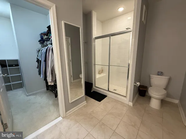 a view of a walk in closet