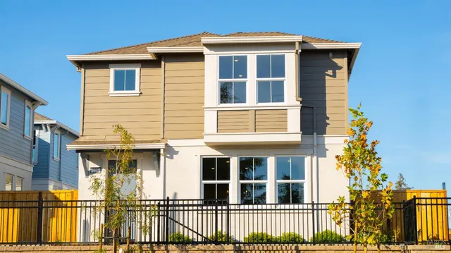 a front view of a house