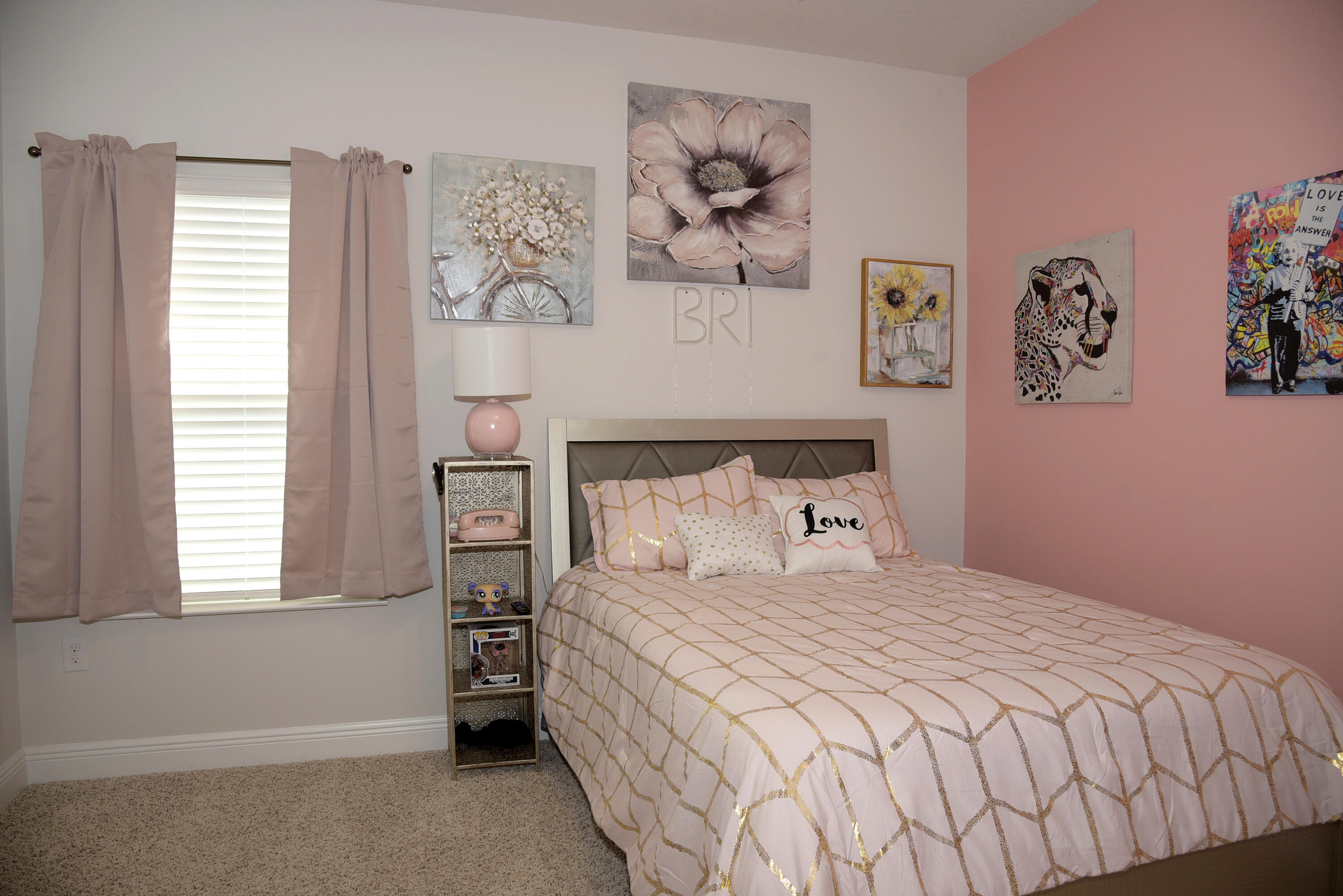 328 Lightning Bug Lane Freeport, FL 32439 - Photo 28 of 43 a bedroom with a bed and painting on the wall