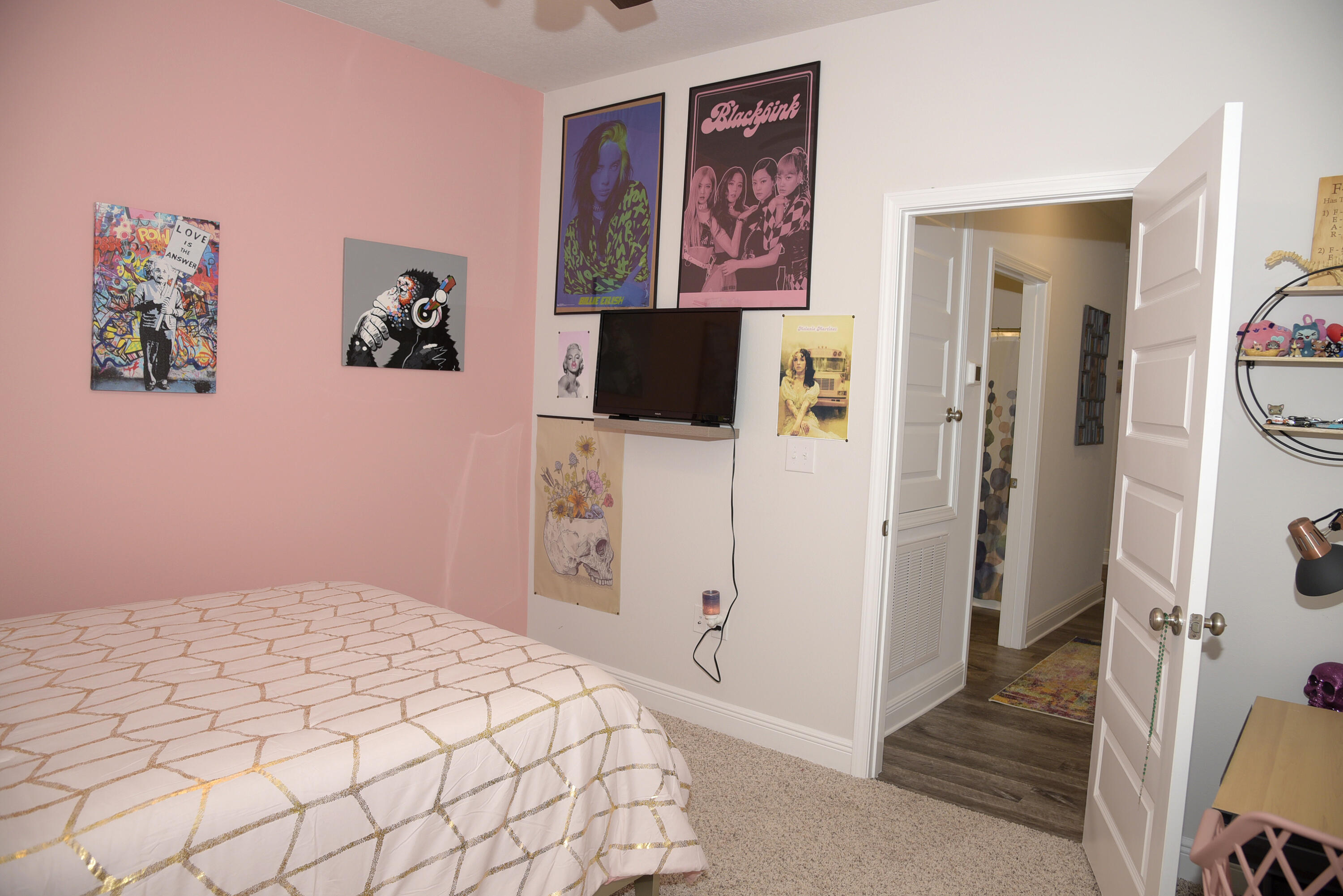 328 Lightning Bug Lane Freeport, FL 32439 - Photo 29 of 43 a bedroom with a bed and a view of bathroom