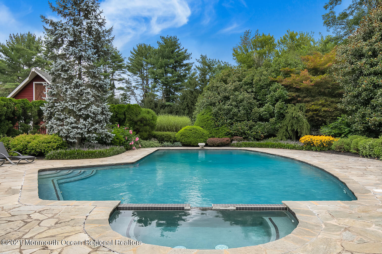 60 Conover Road Colts Neck, NJ 07722 - Photo 37 of 44 a view of a swimming pool with a yard