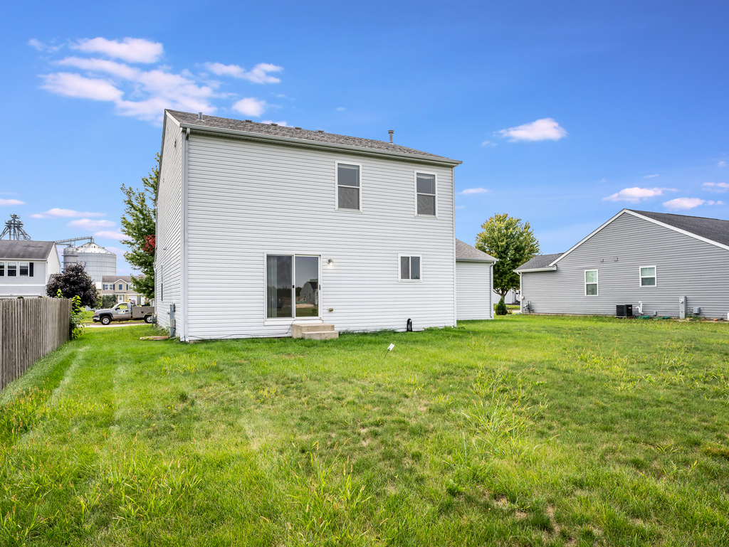 816 Kennedy Street Waterman, IL 60556 - Photo 24 of 27 a view of a backyard with plants and a patio