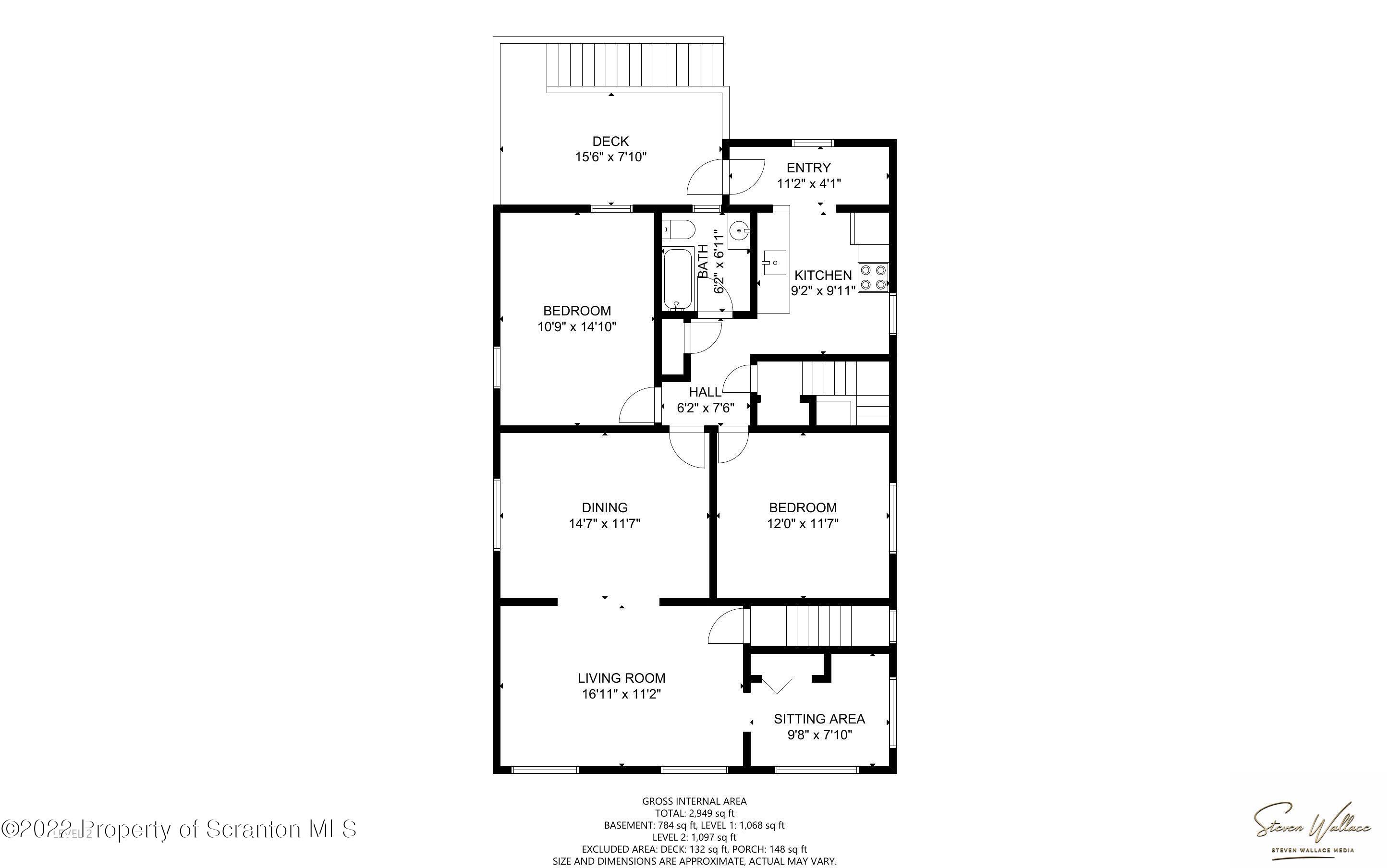 538 Wheeler Avenue Scranton, PA 18510 - Photo 64 of 65 a picture of a floor plan