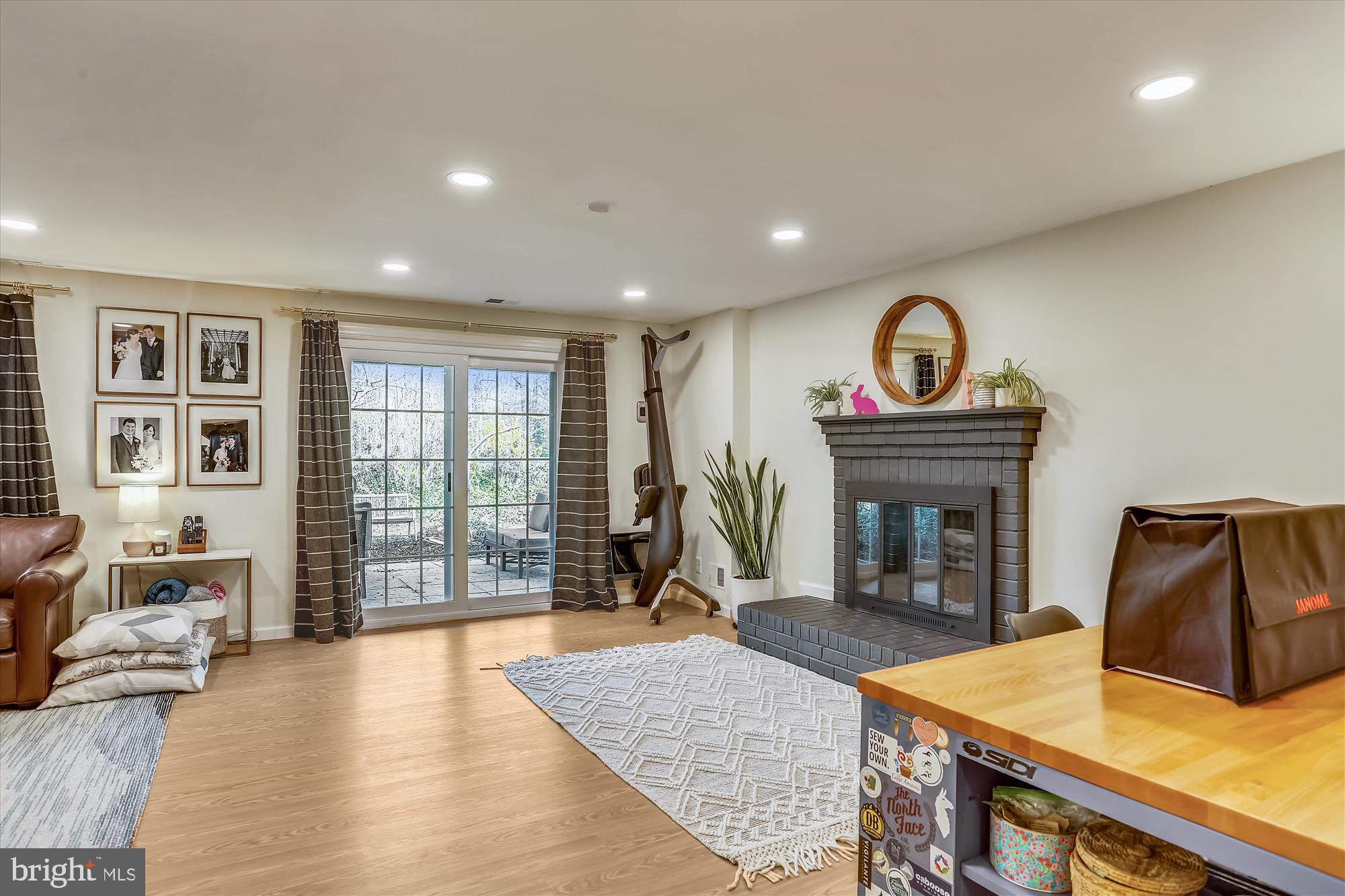 2275 Double Eagle Court Reston, VA 20191 - Photo 27 of 40 Walk out lower level rec room with WB fireplace